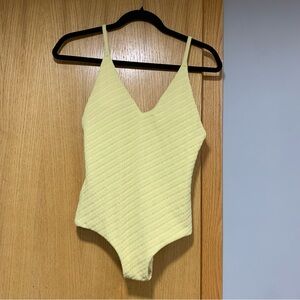 Yellow Aerie One Piece Swimsuit Sample - Size Small
